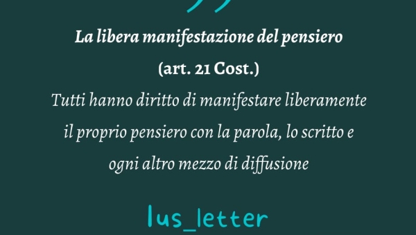 La libera manifestazione del pensiero